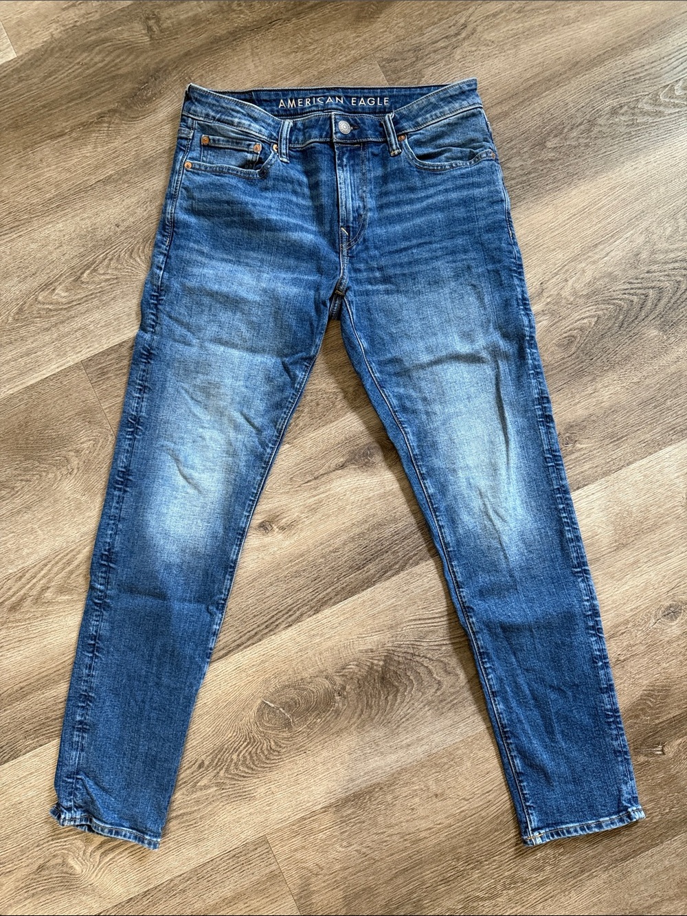 American Eagle Outfitters Men’s Athketic Skinny Medium Blue Slim Jeans